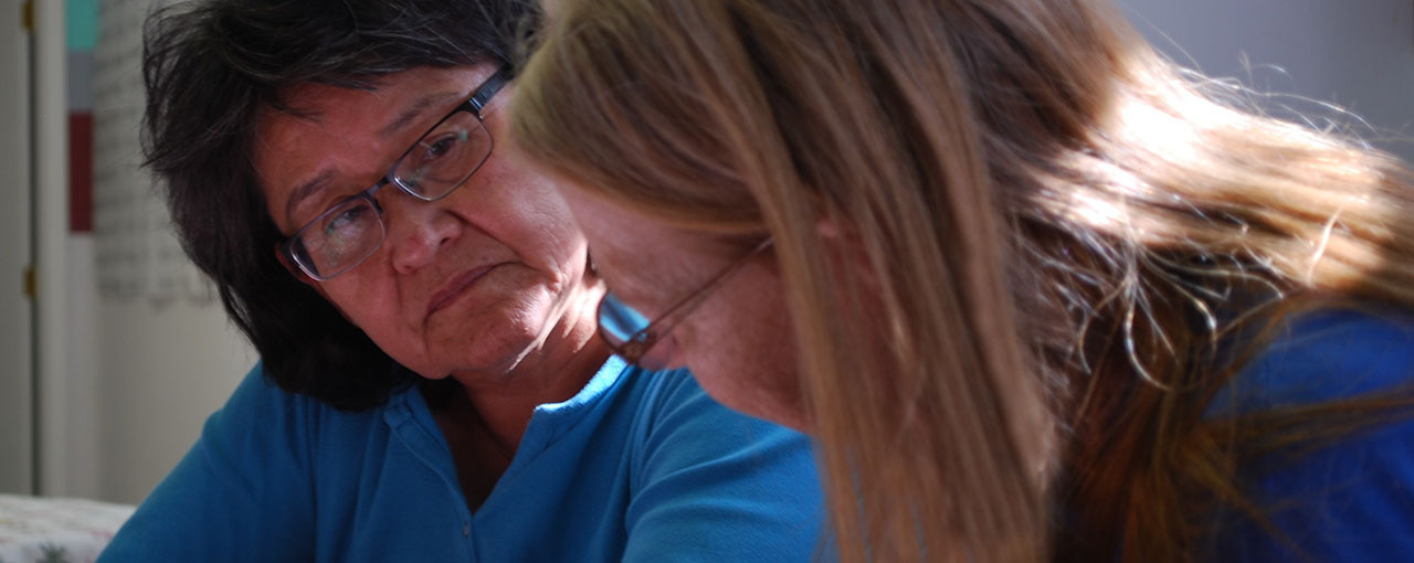 Janice Stephens of Mississippi early assisting a client